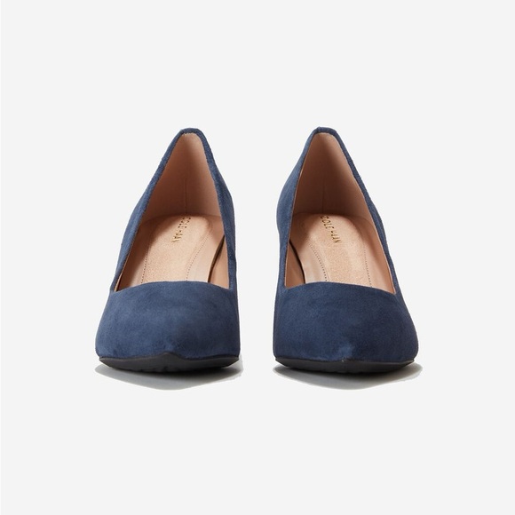 Cole Haan The Go-To Park Pump β Navy Blue Suede (Size US 8) - Picture 12 of 13